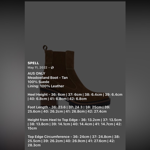 Spell Meadowland Boot ~ Tan - Picture 2 of 10